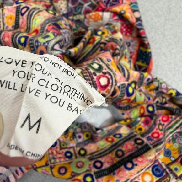 Niyama Sol Capri Leggings Medium Womens Multicolor Yoga Pattern Artsy Colorful - Picture 9 of 10